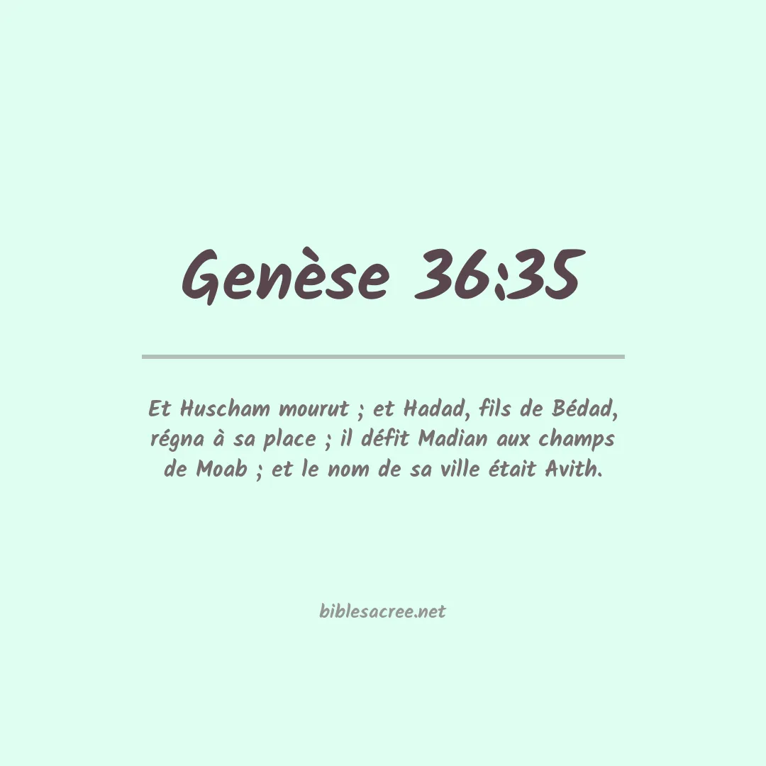 Genèse - 36:35
