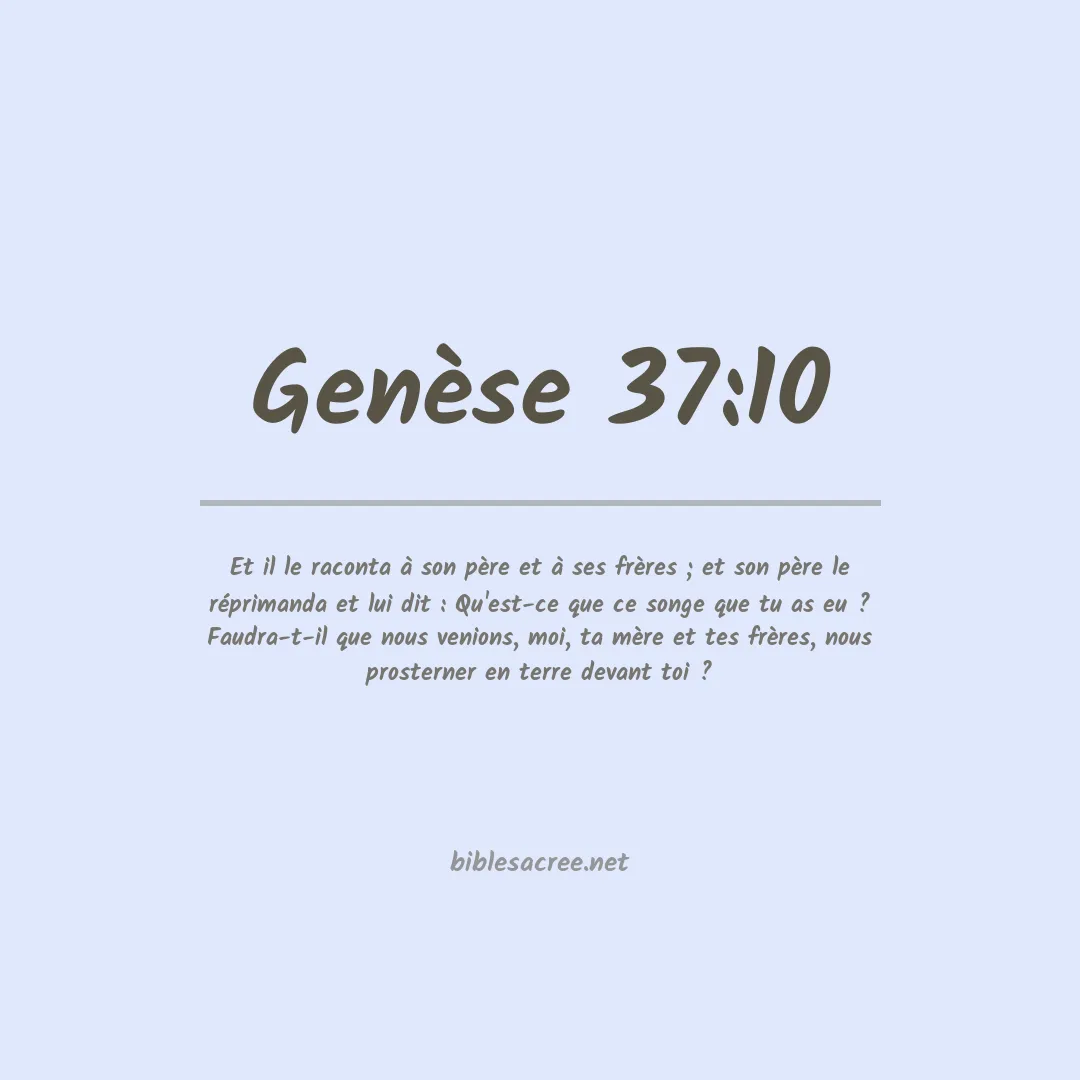 Genèse - 37:10