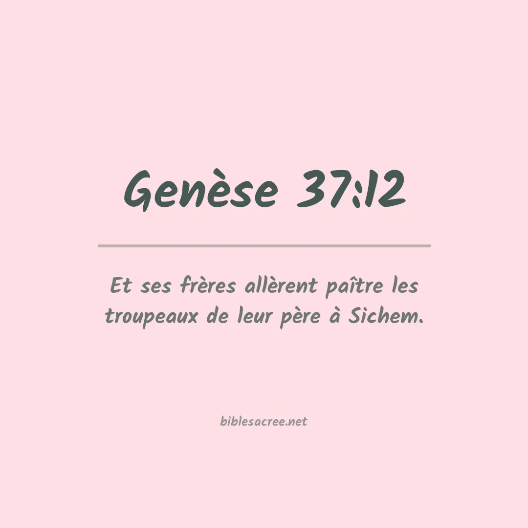 Genèse - 37:12