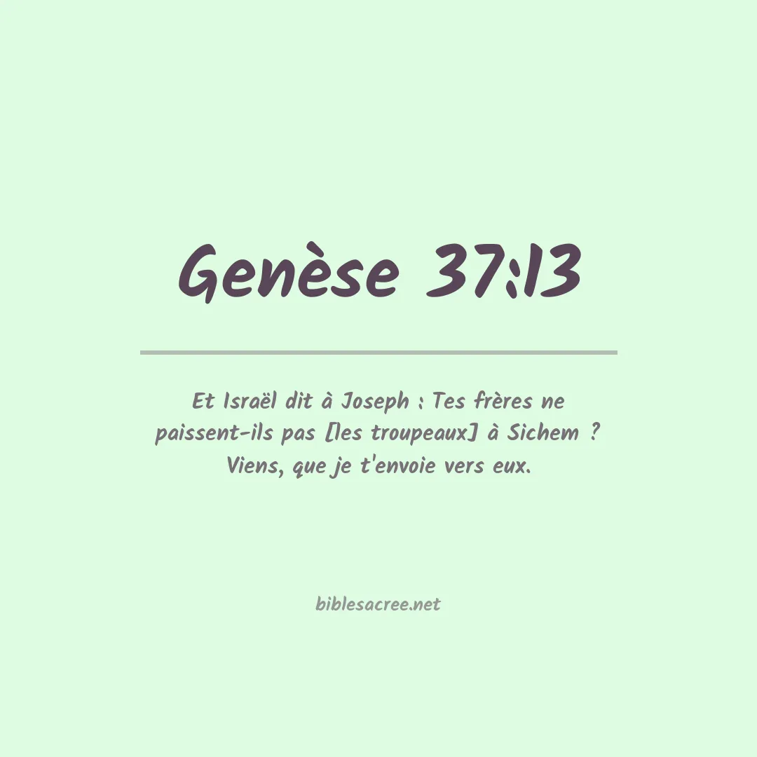 Genèse - 37:13