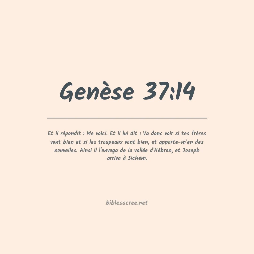 Genèse - 37:14