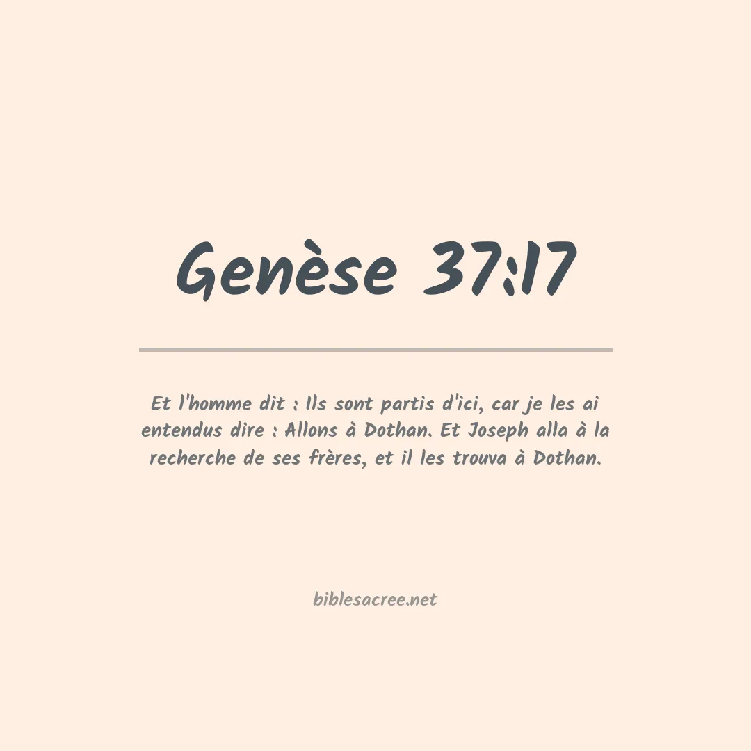 Genèse - 37:17
