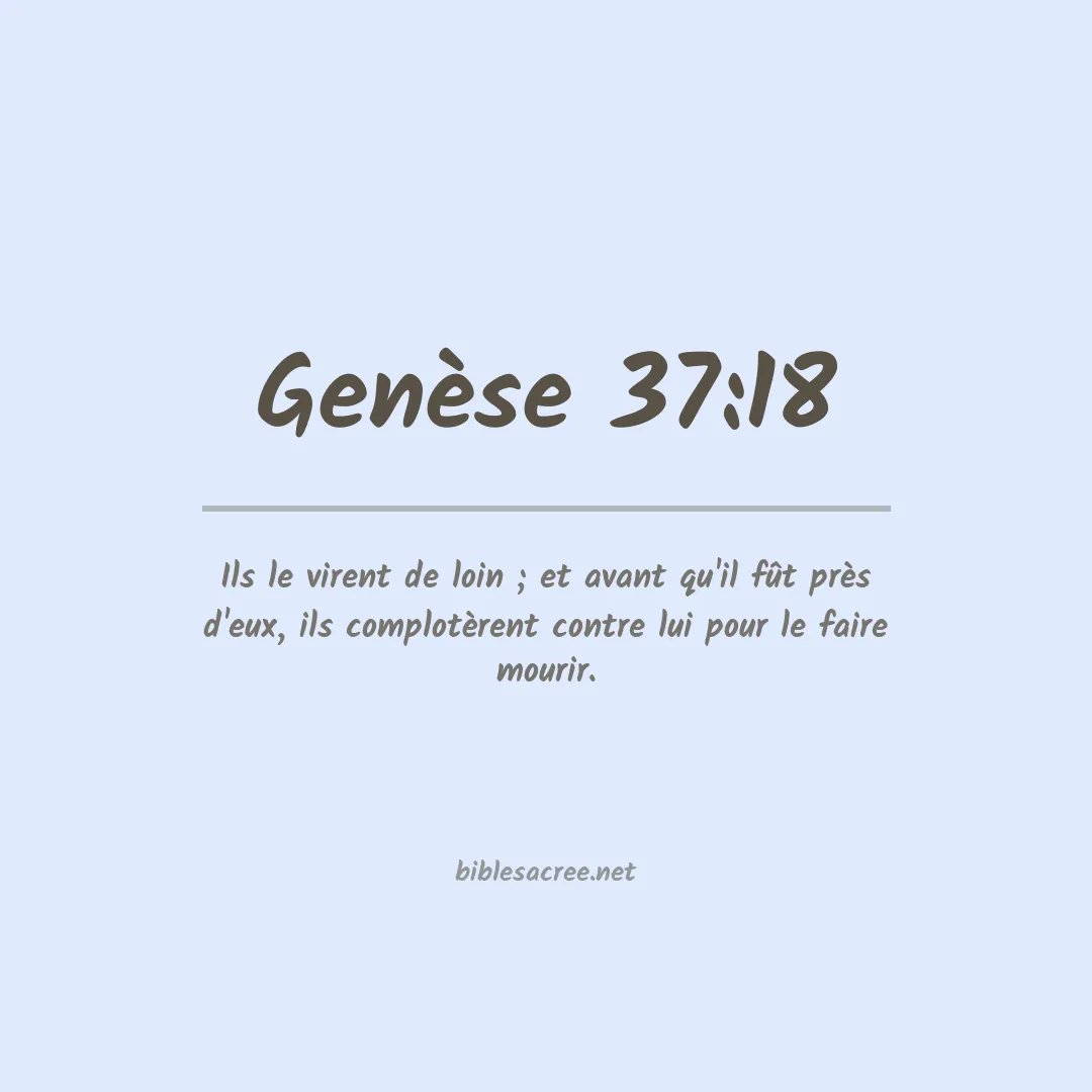 Genèse - 37:18