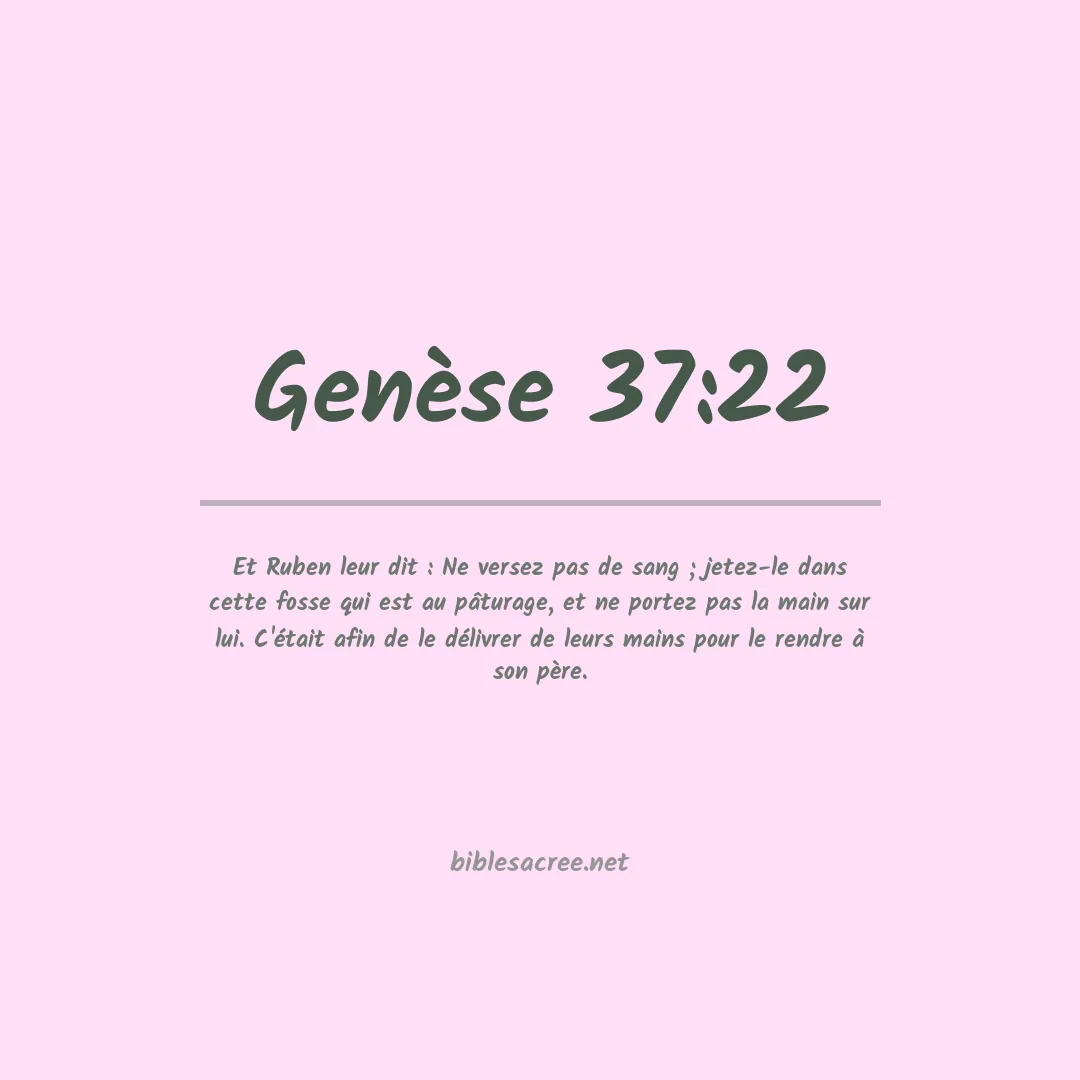 Genèse - 37:22