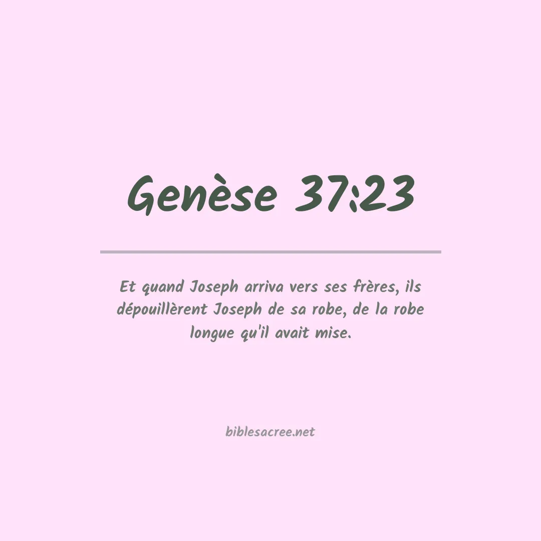 Genèse - 37:23