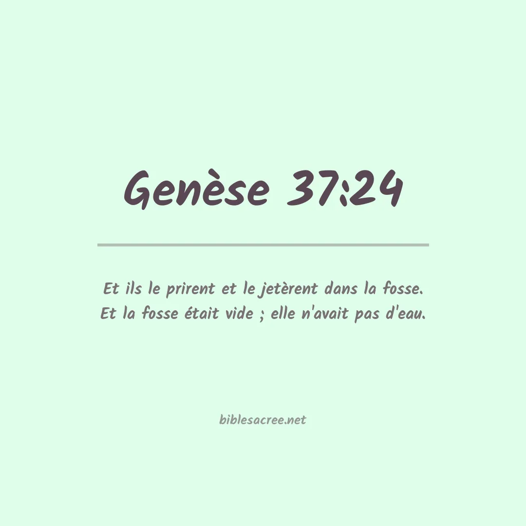 Genèse - 37:24