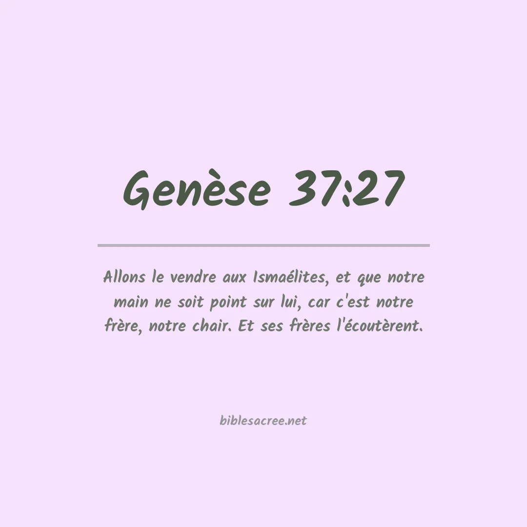Genèse - 37:27
