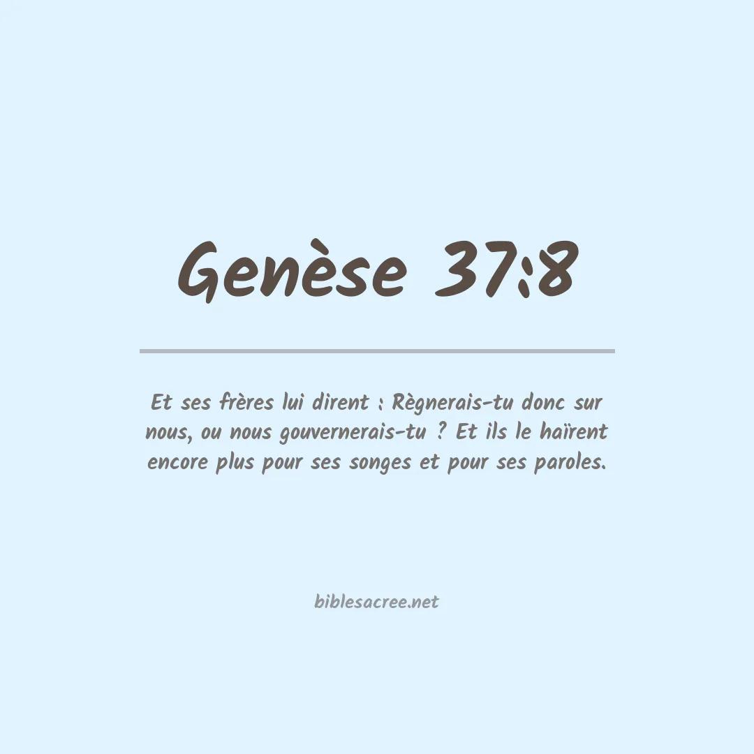Genèse - 37:8