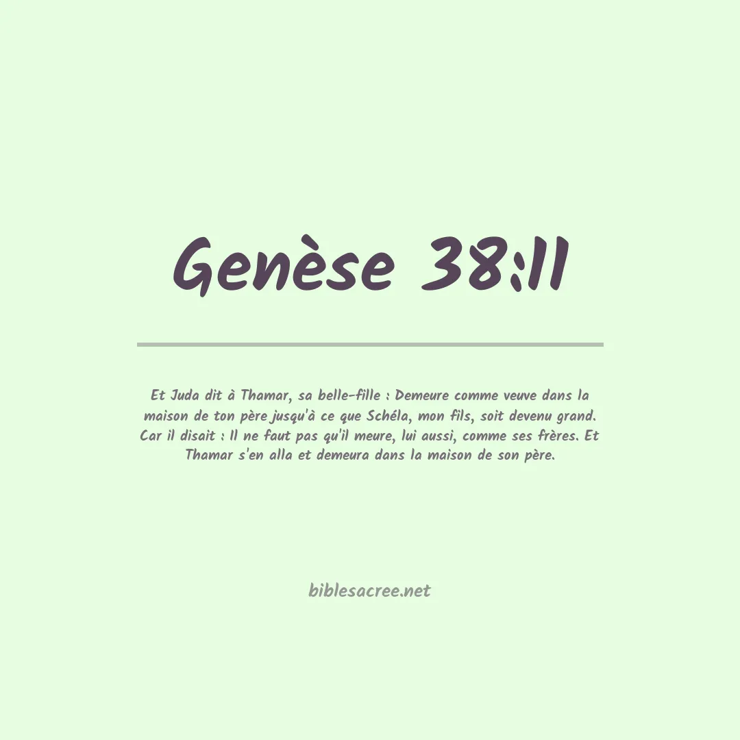 Genèse - 38:11