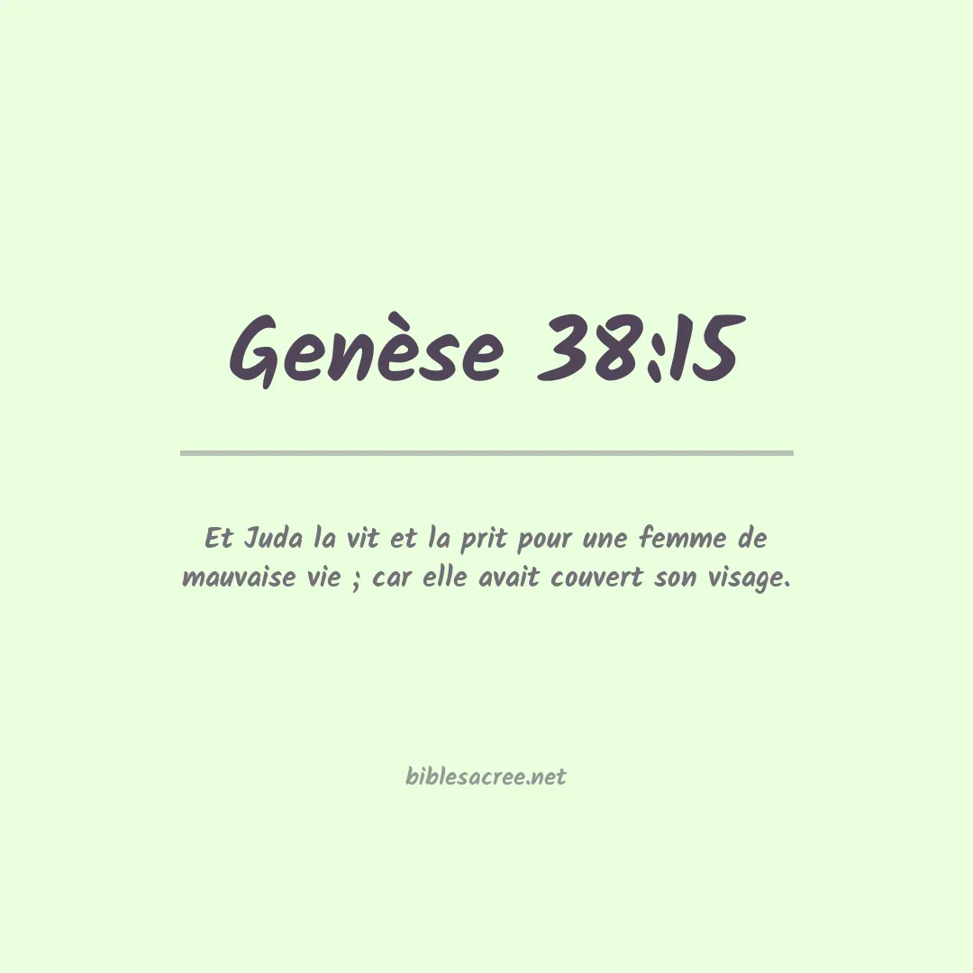 Genèse - 38:15