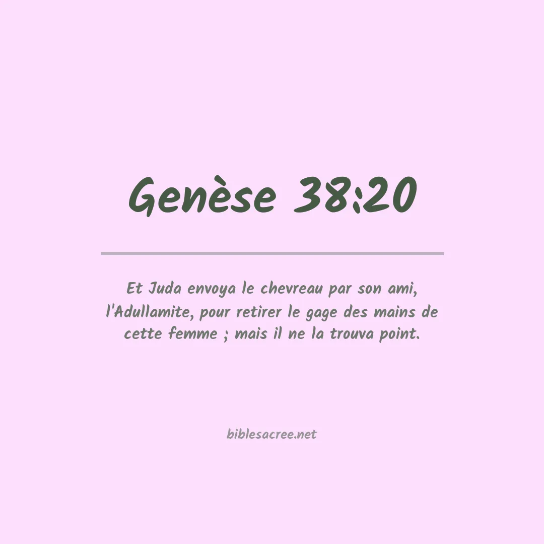 Genèse - 38:20