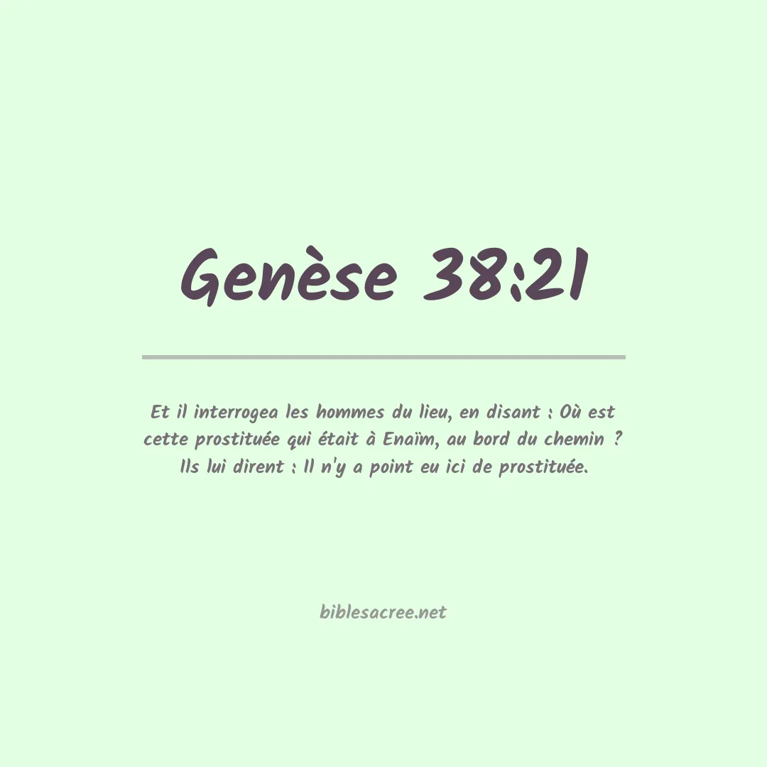 Genèse - 38:21