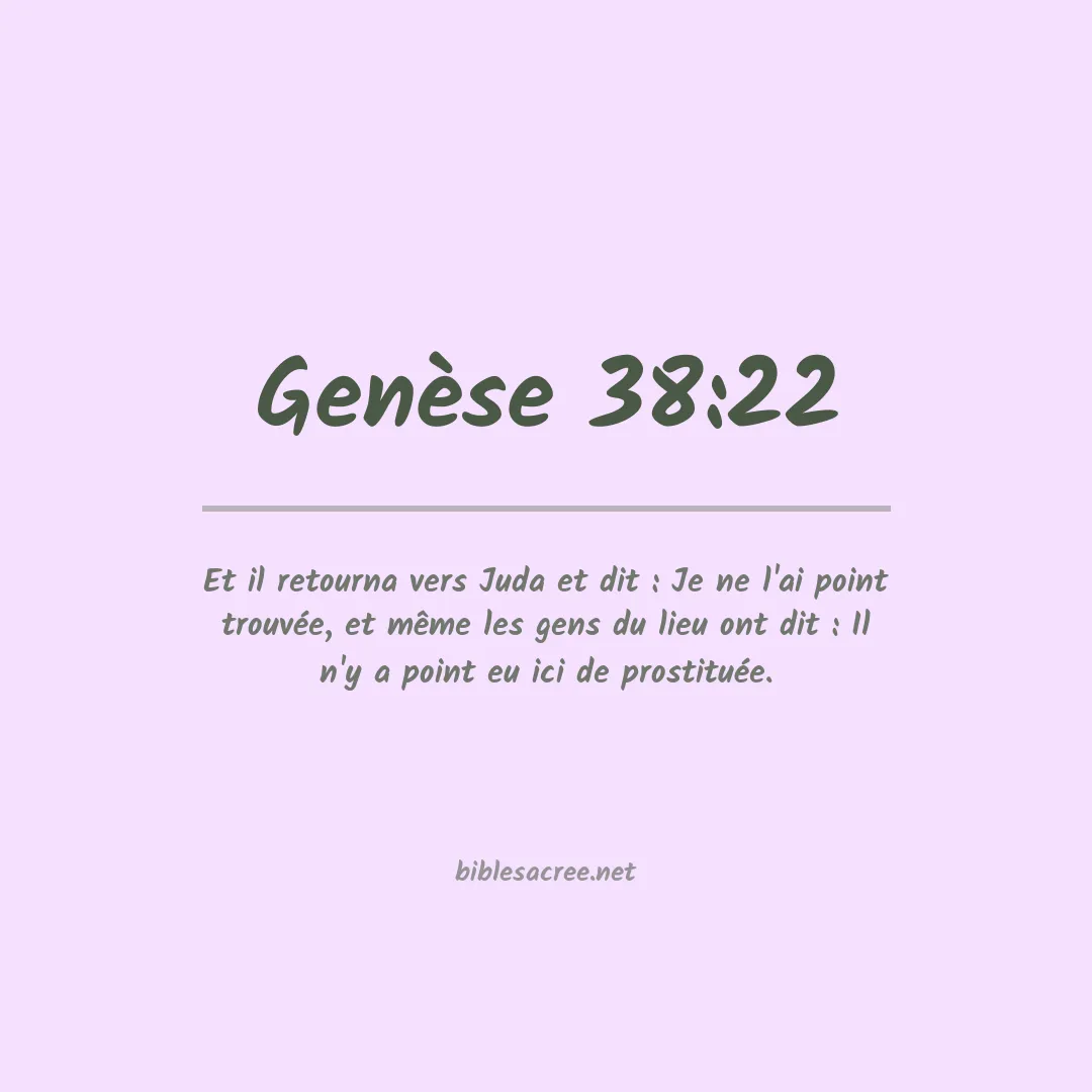 Genèse - 38:22