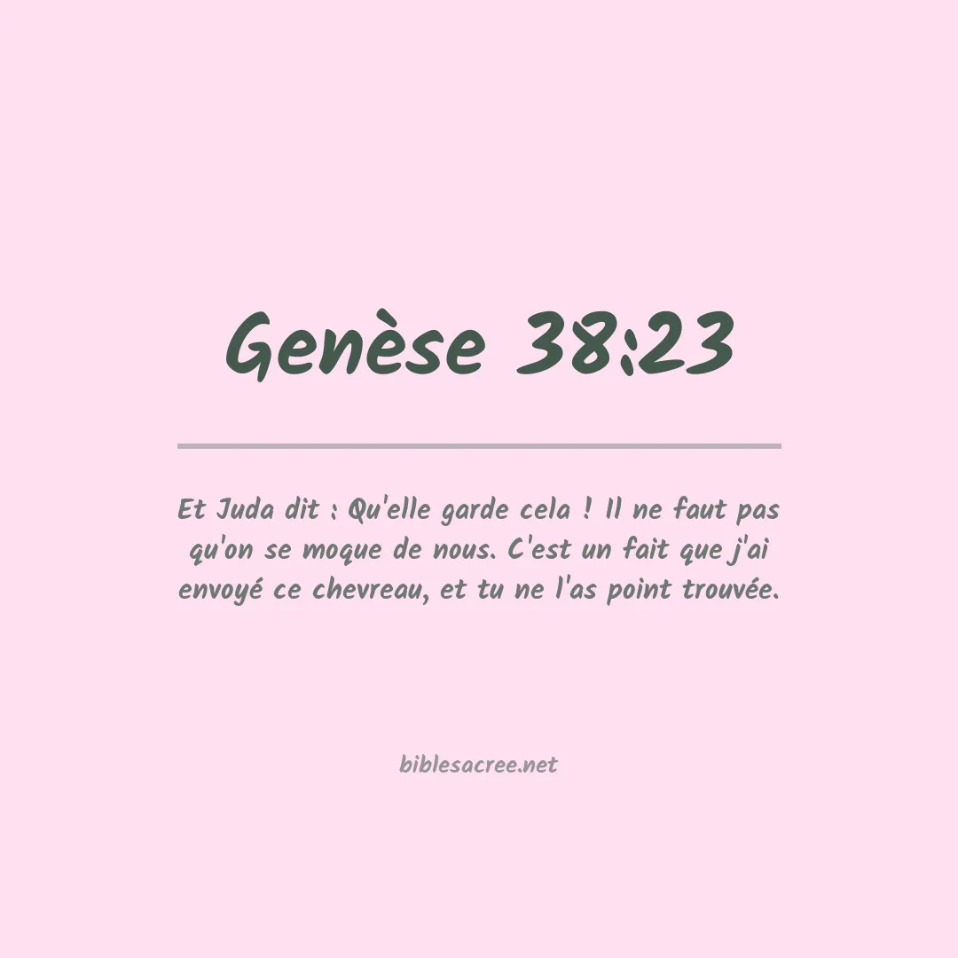 Genèse - 38:23