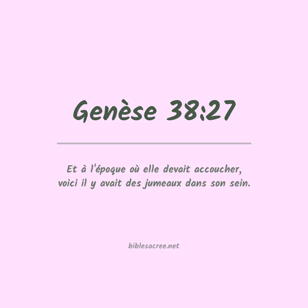 Genèse - 38:27