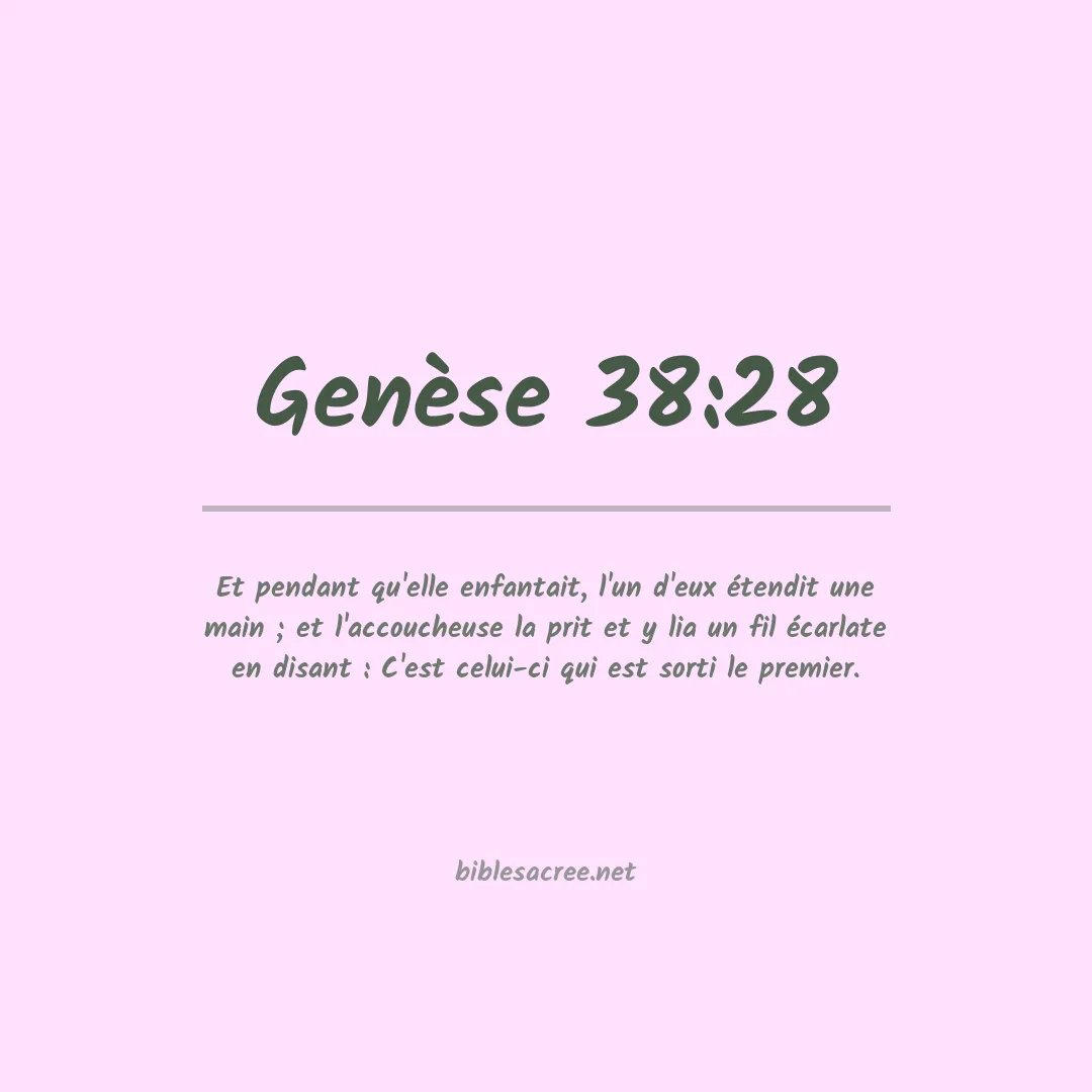 Genèse - 38:28