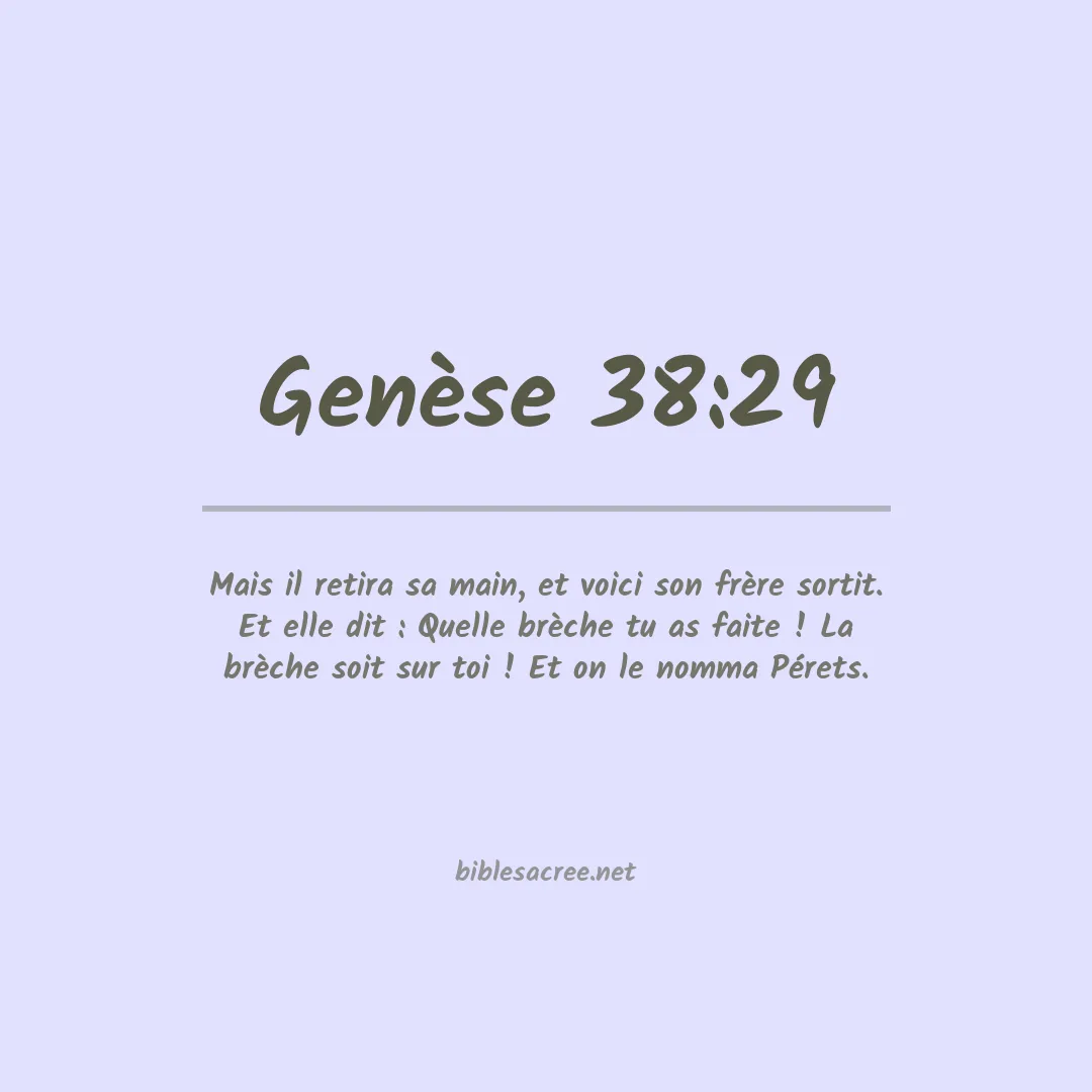 Genèse - 38:29