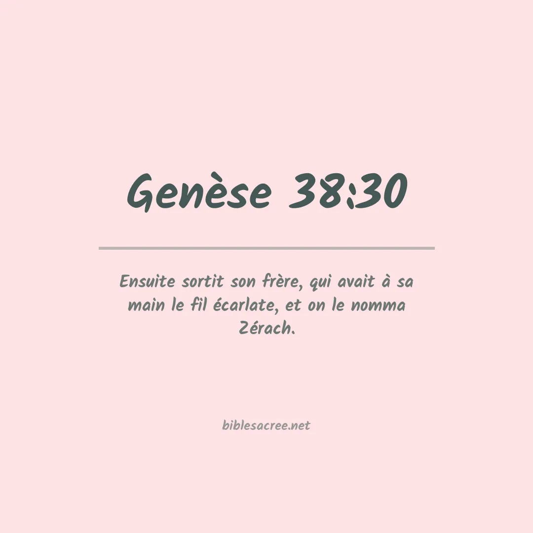 Genèse - 38:30