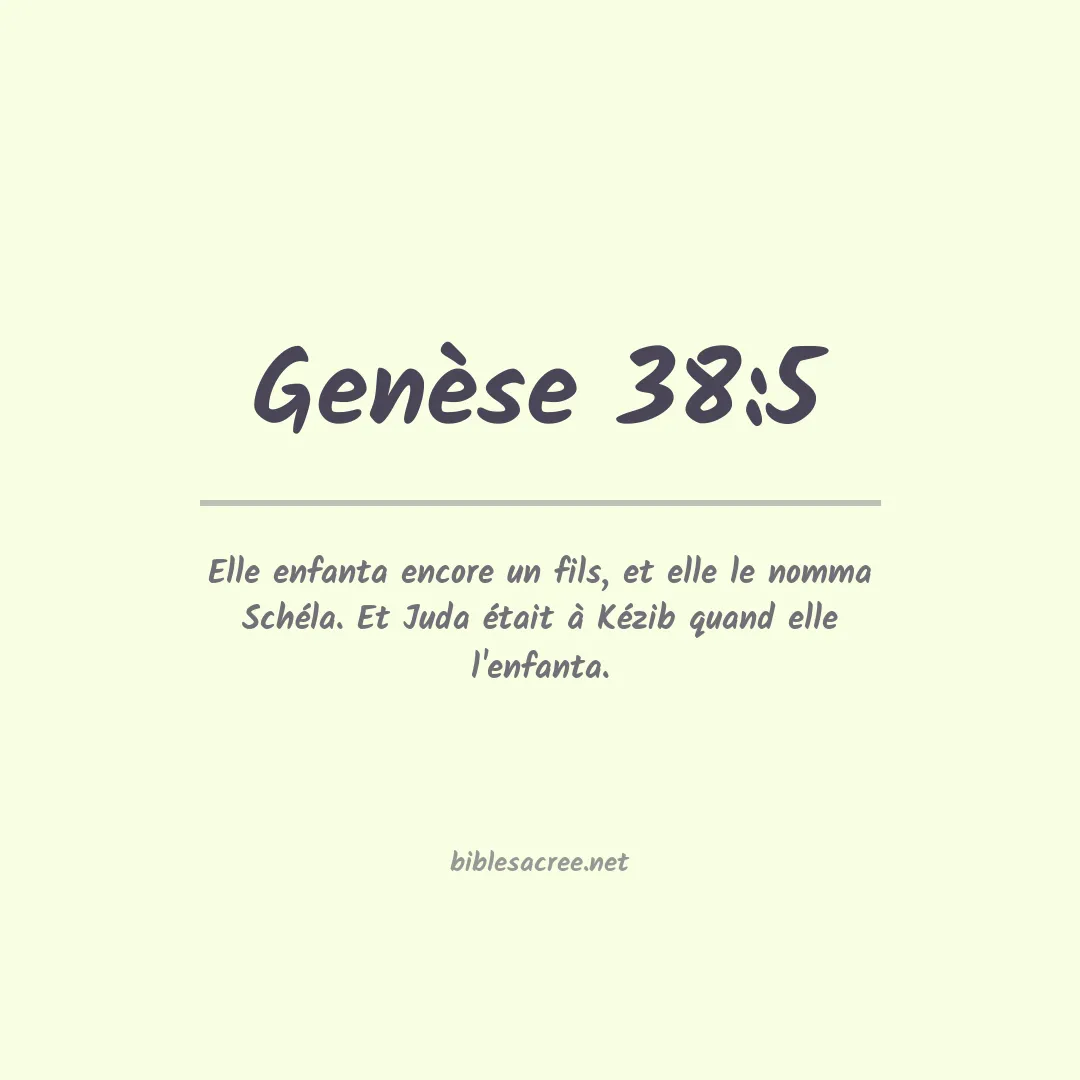 Genèse - 38:5