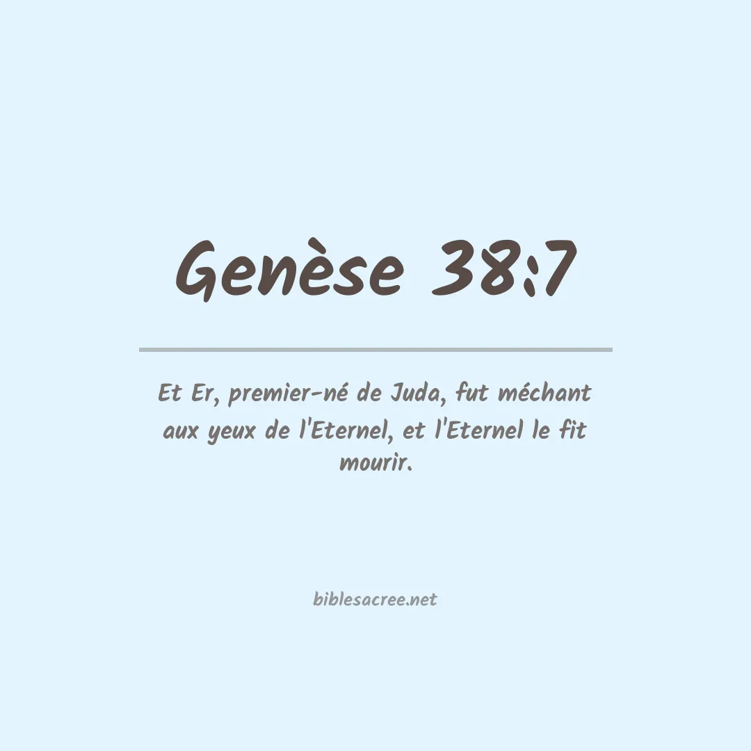 Genèse - 38:7
