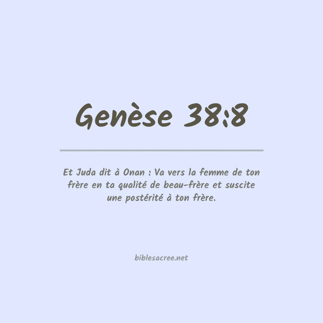 Genèse - 38:8