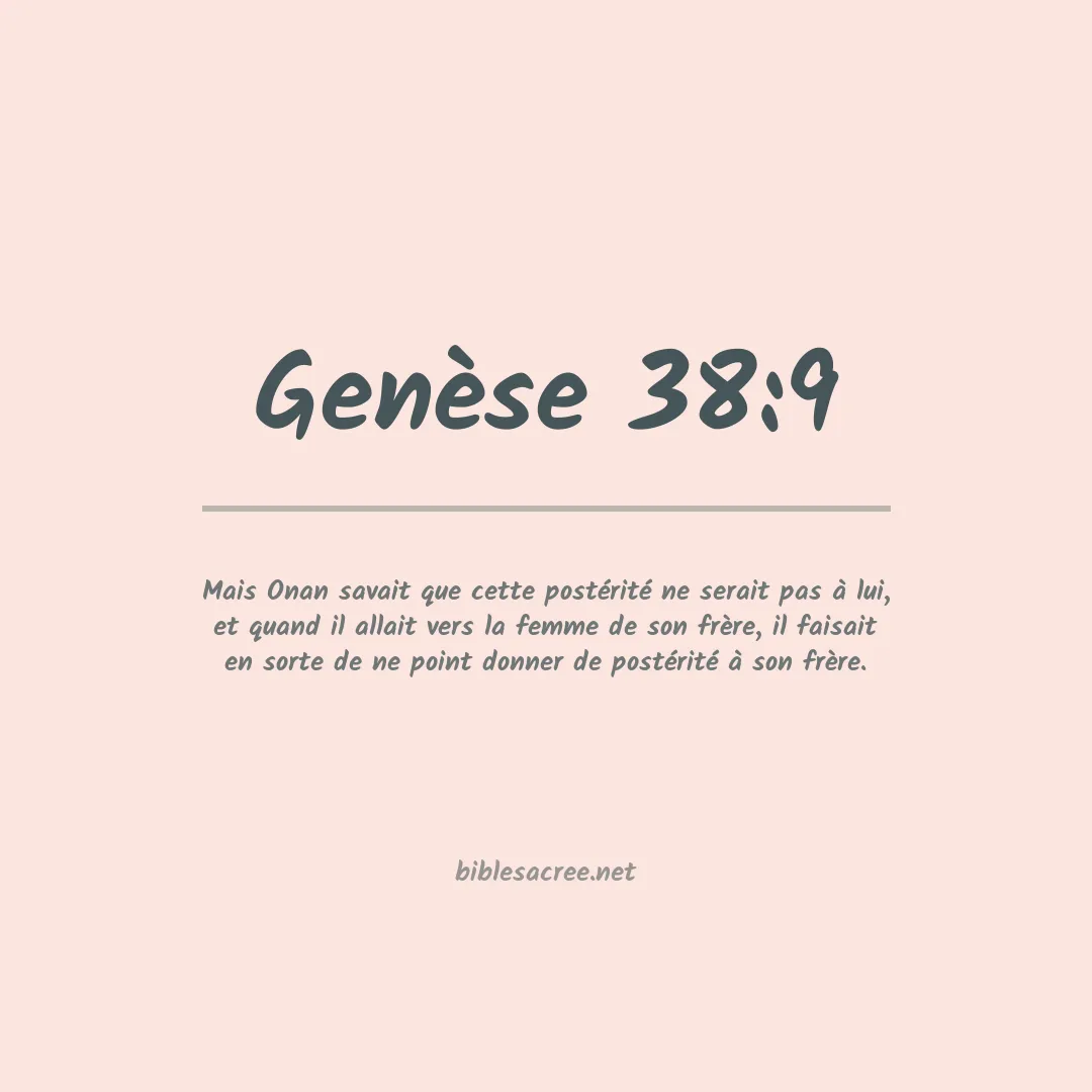 Genèse - 38:9