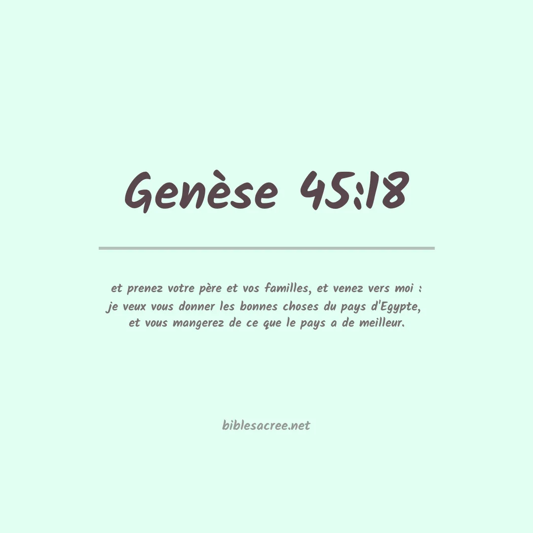 Genèse - 45:18