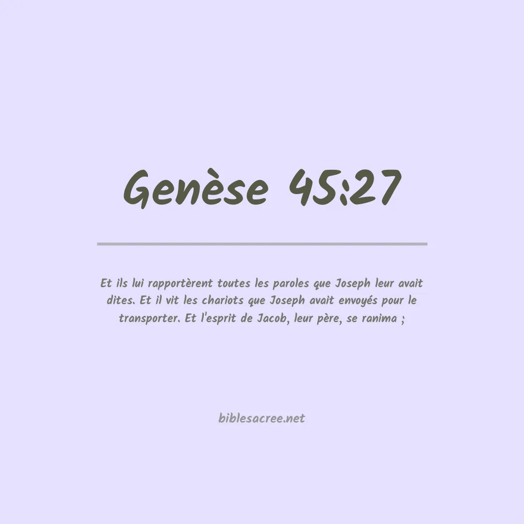Genèse - 45:27