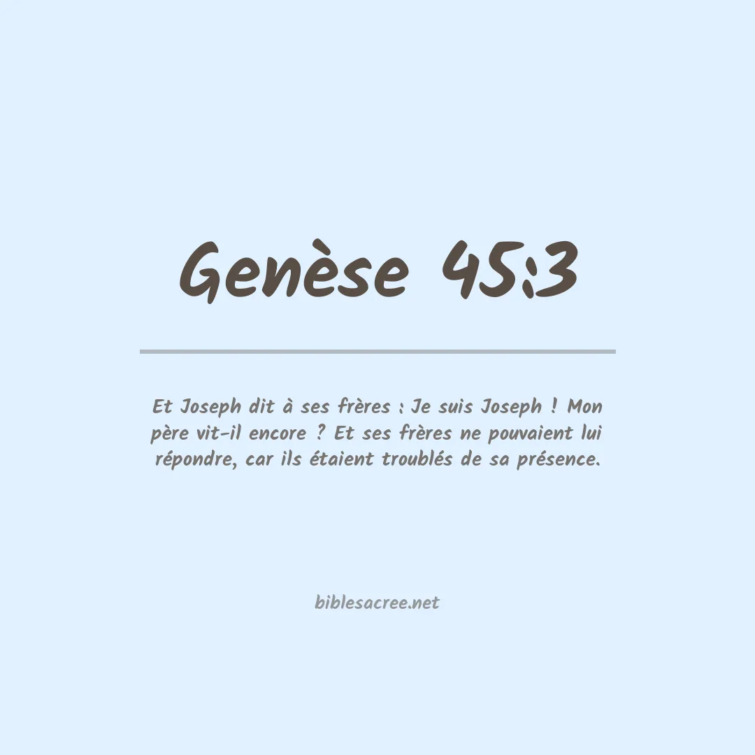 Genèse - 45:3