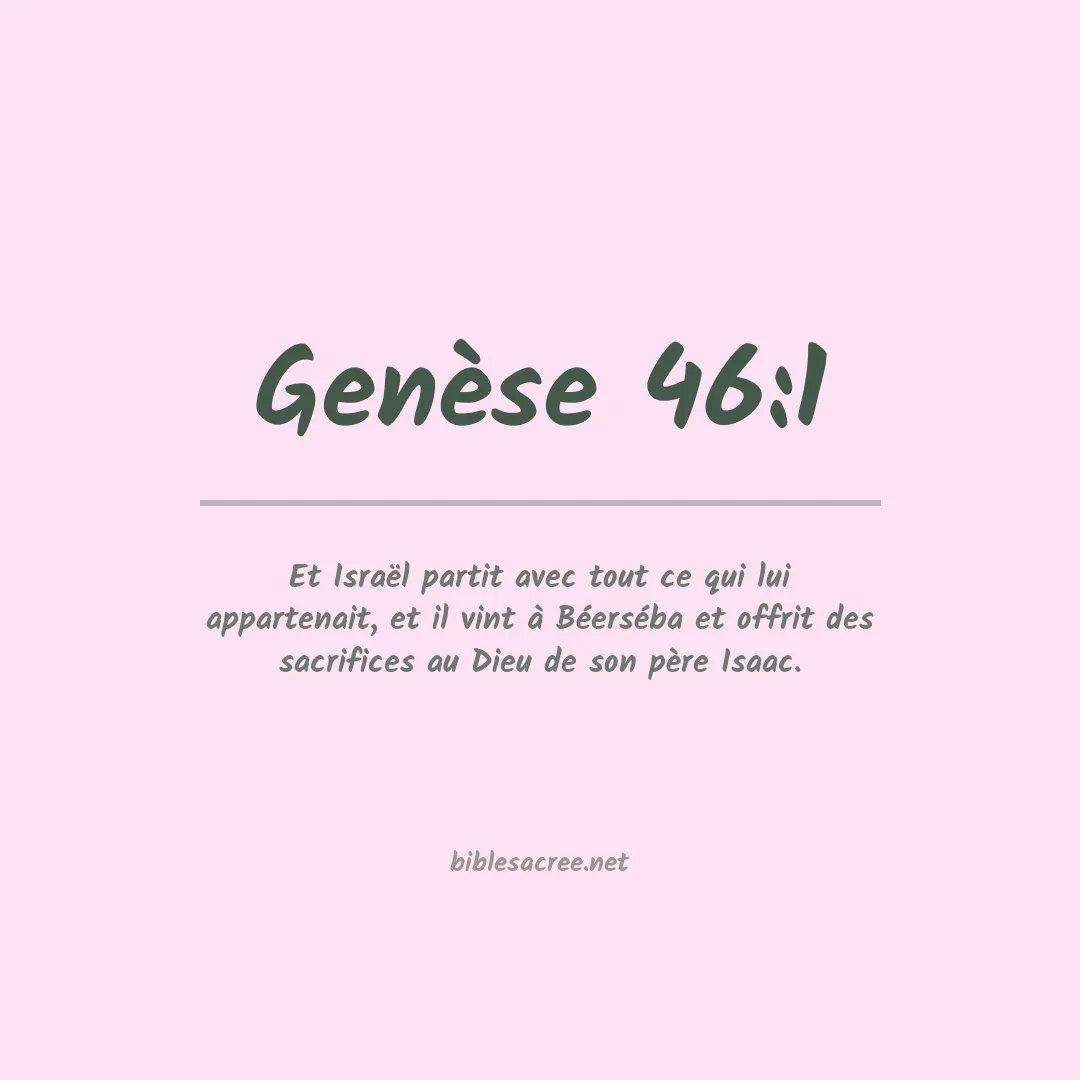 Genèse - 46:1