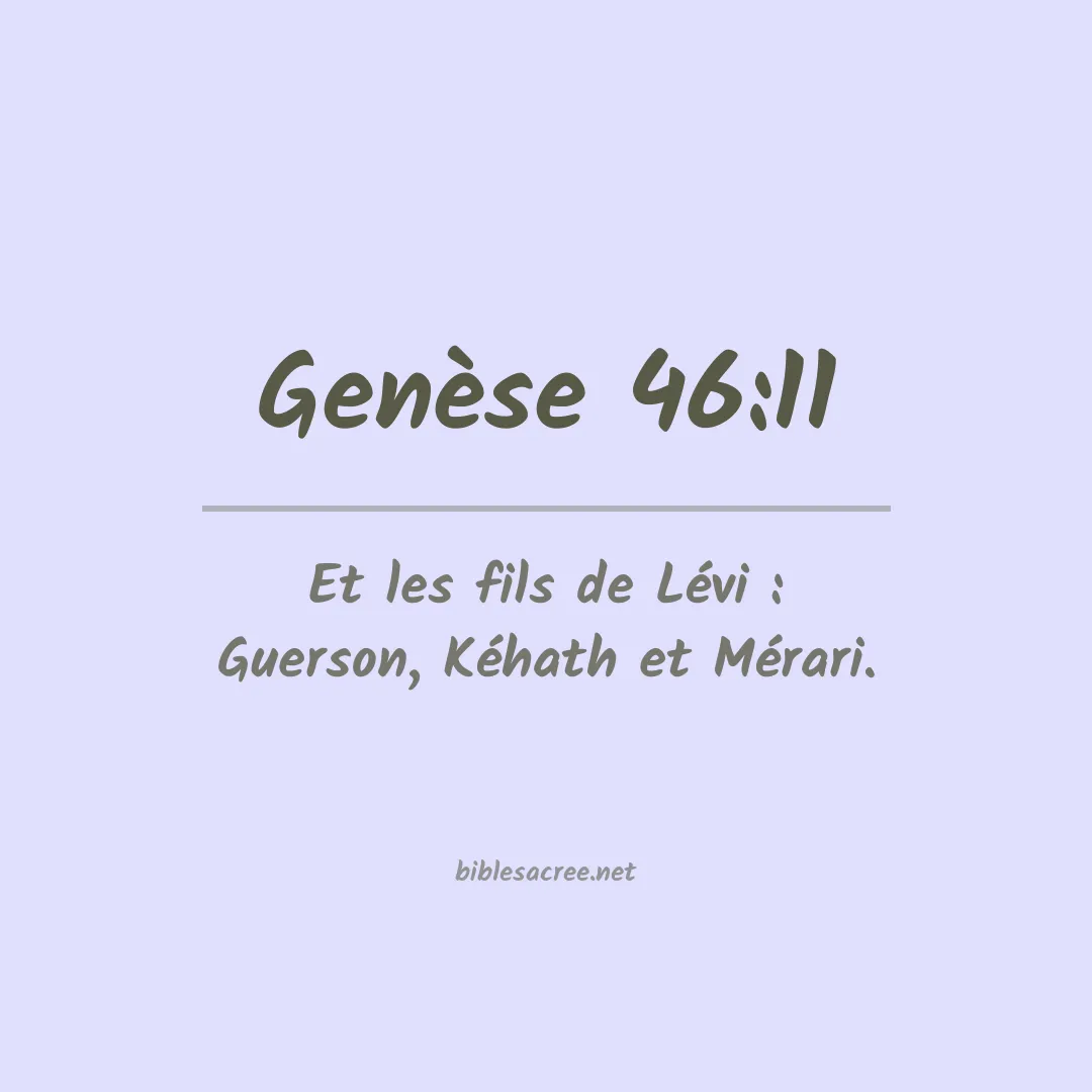 Genèse - 46:11