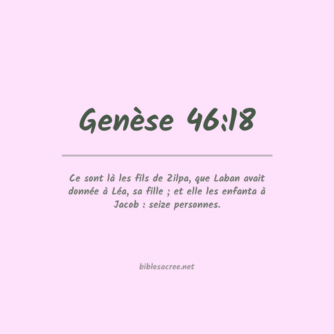 Genèse - 46:18