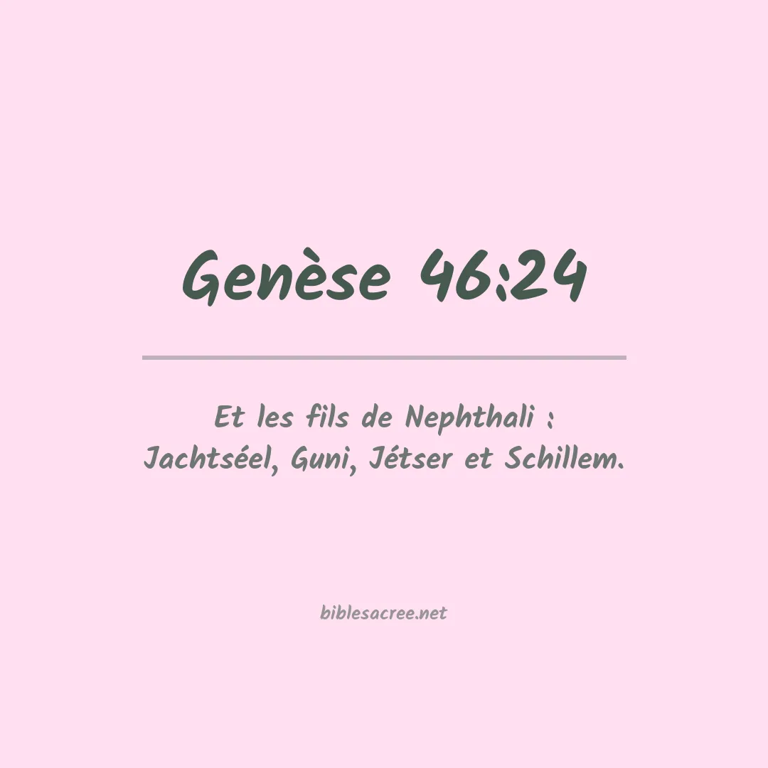 Genèse - 46:24