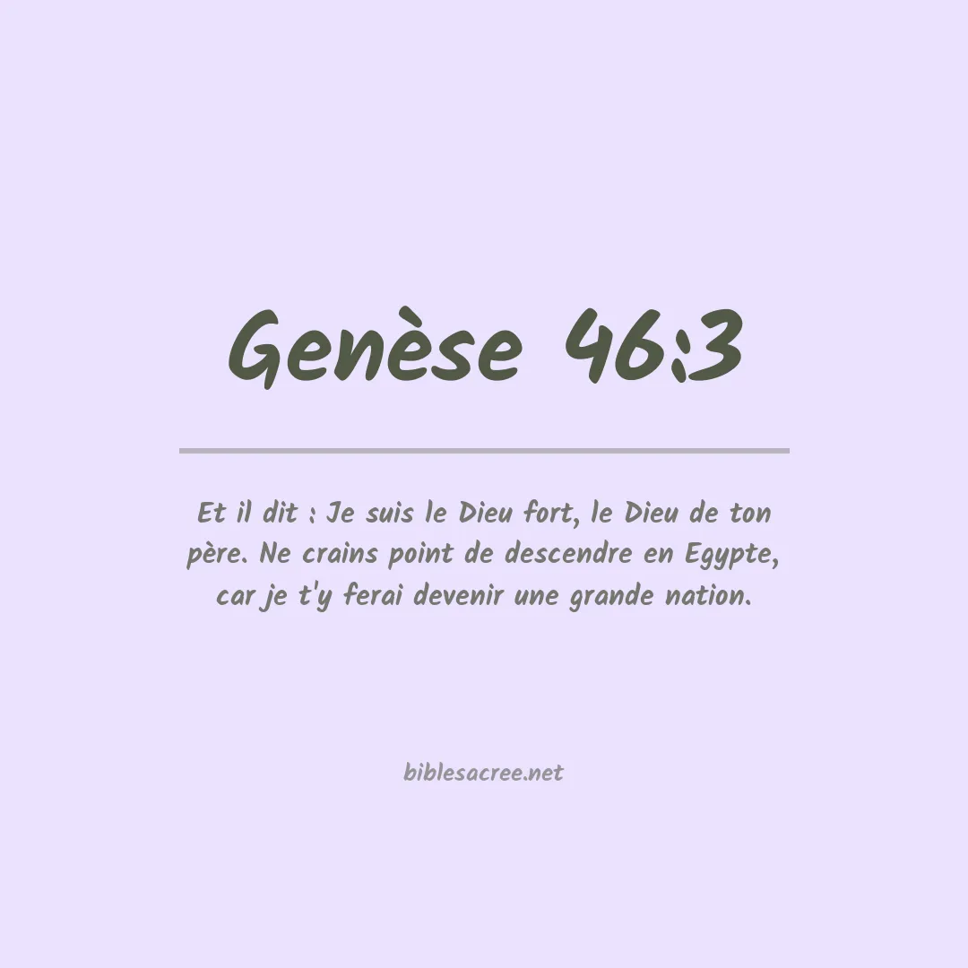 Genèse - 46:3