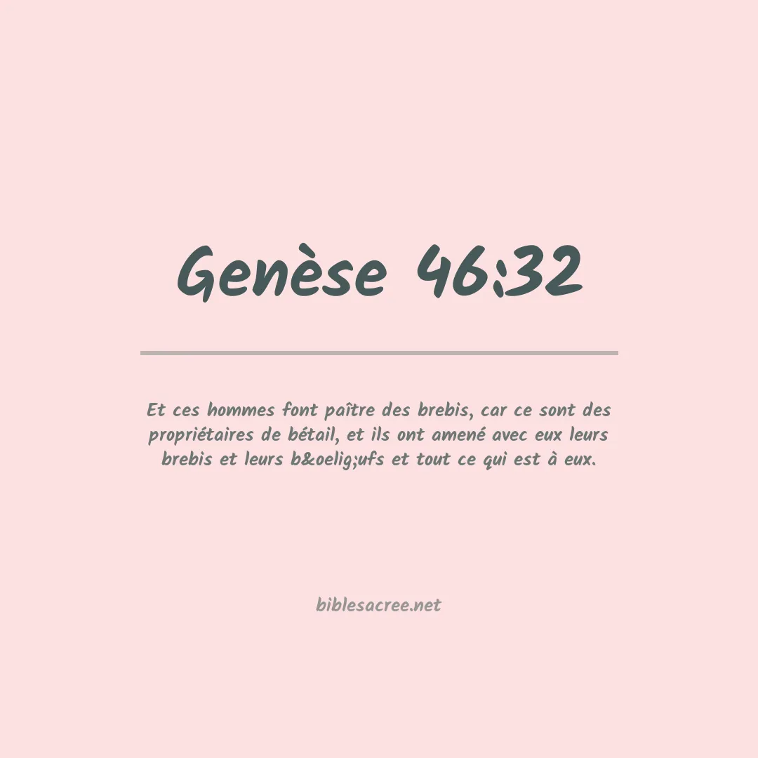 Genèse - 46:32