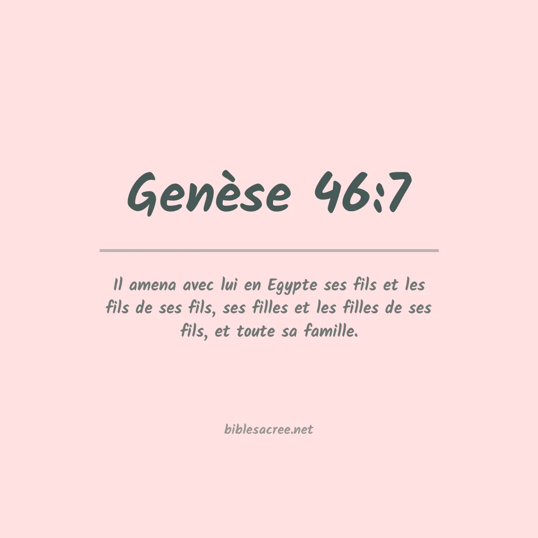 Genèse - 46:7