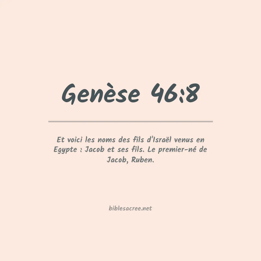 Genèse - 46:8