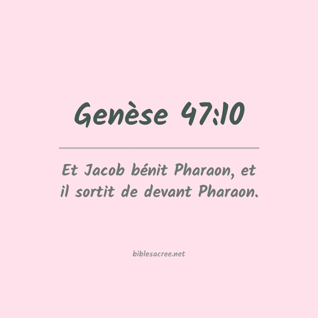 Genèse - 47:10