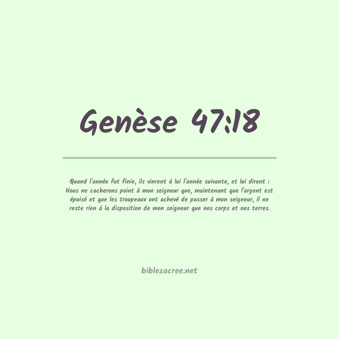 Genèse - 47:18