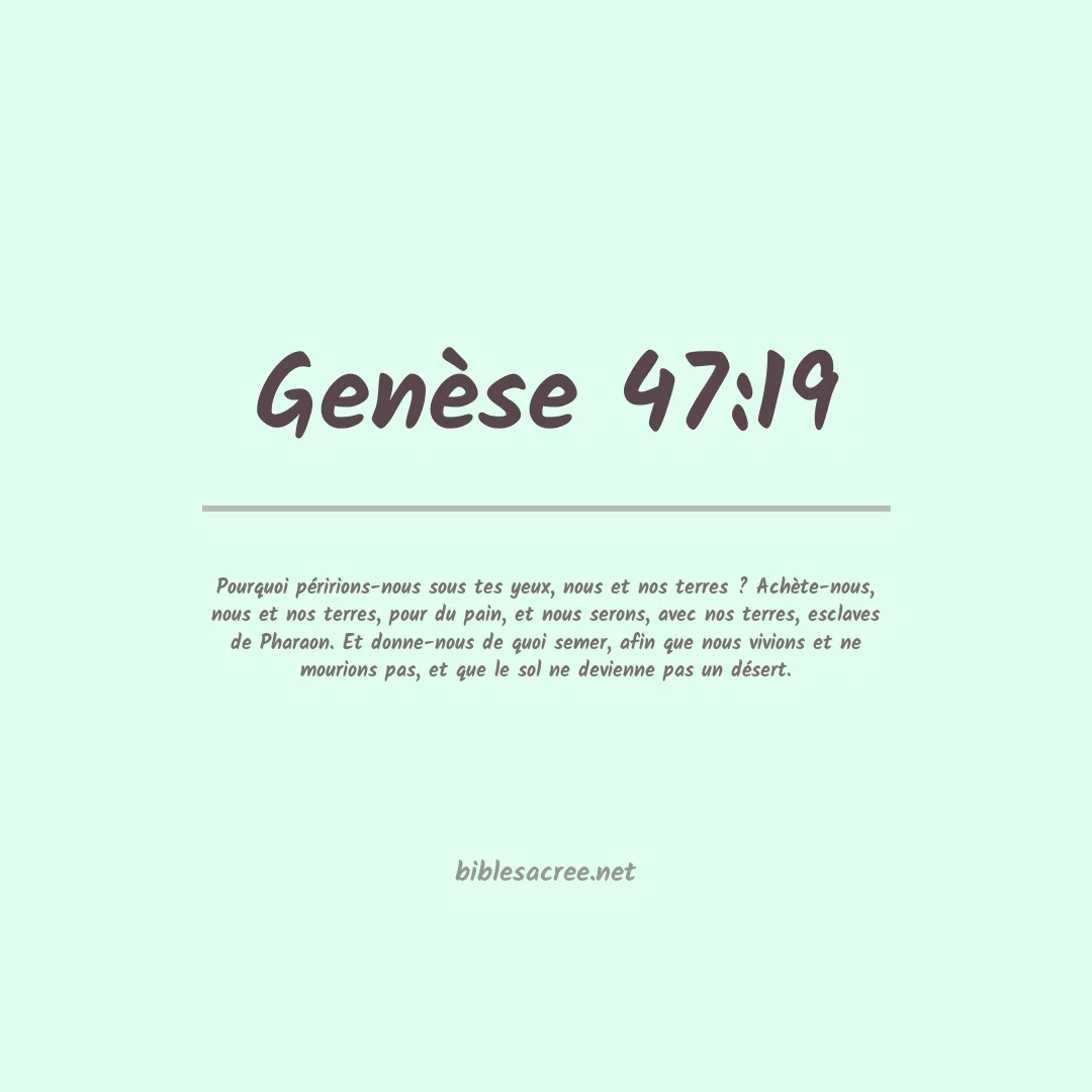 Genèse - 47:19
