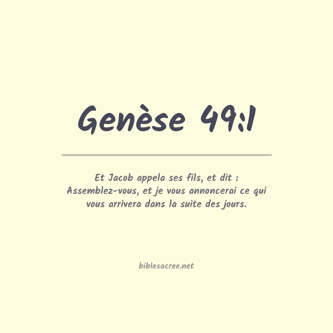 Genèse - 49:1