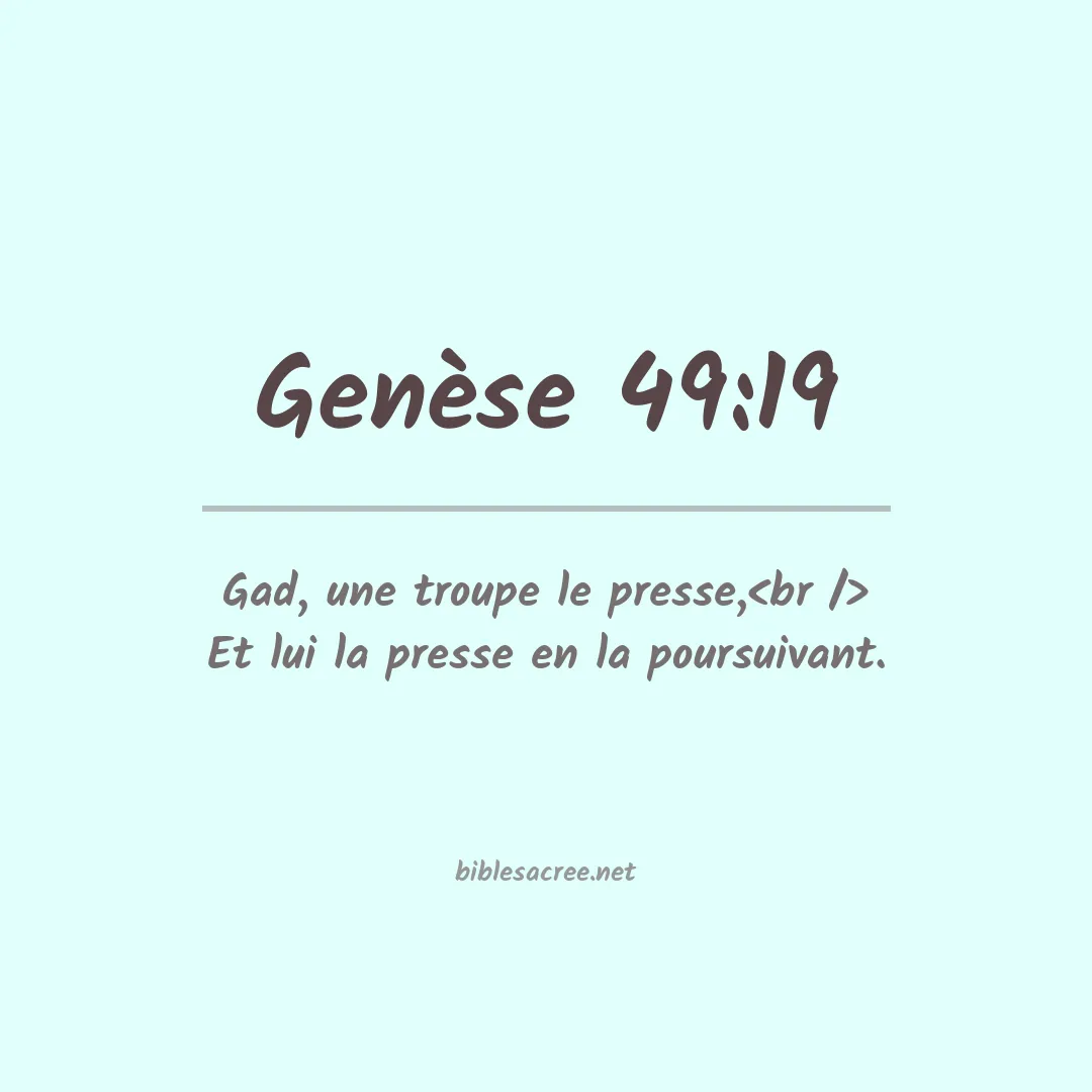 Genèse - 49:19