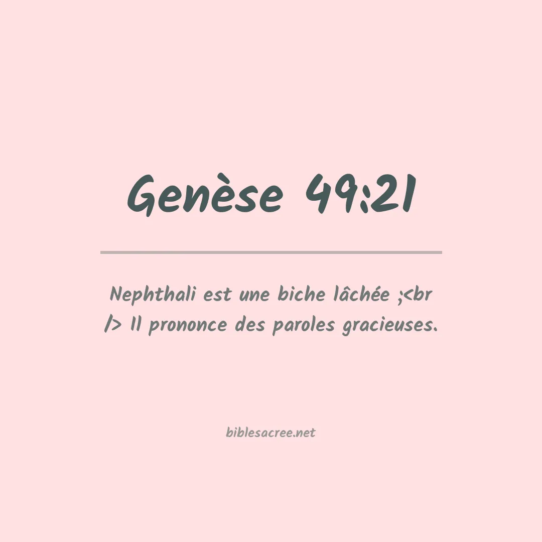 Genèse - 49:21