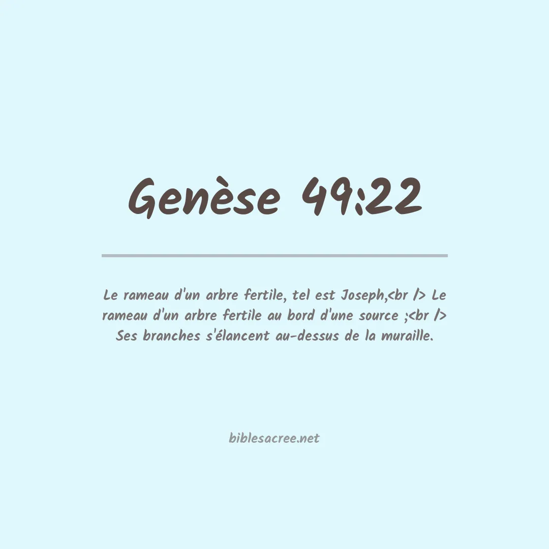 Genèse - 49:22