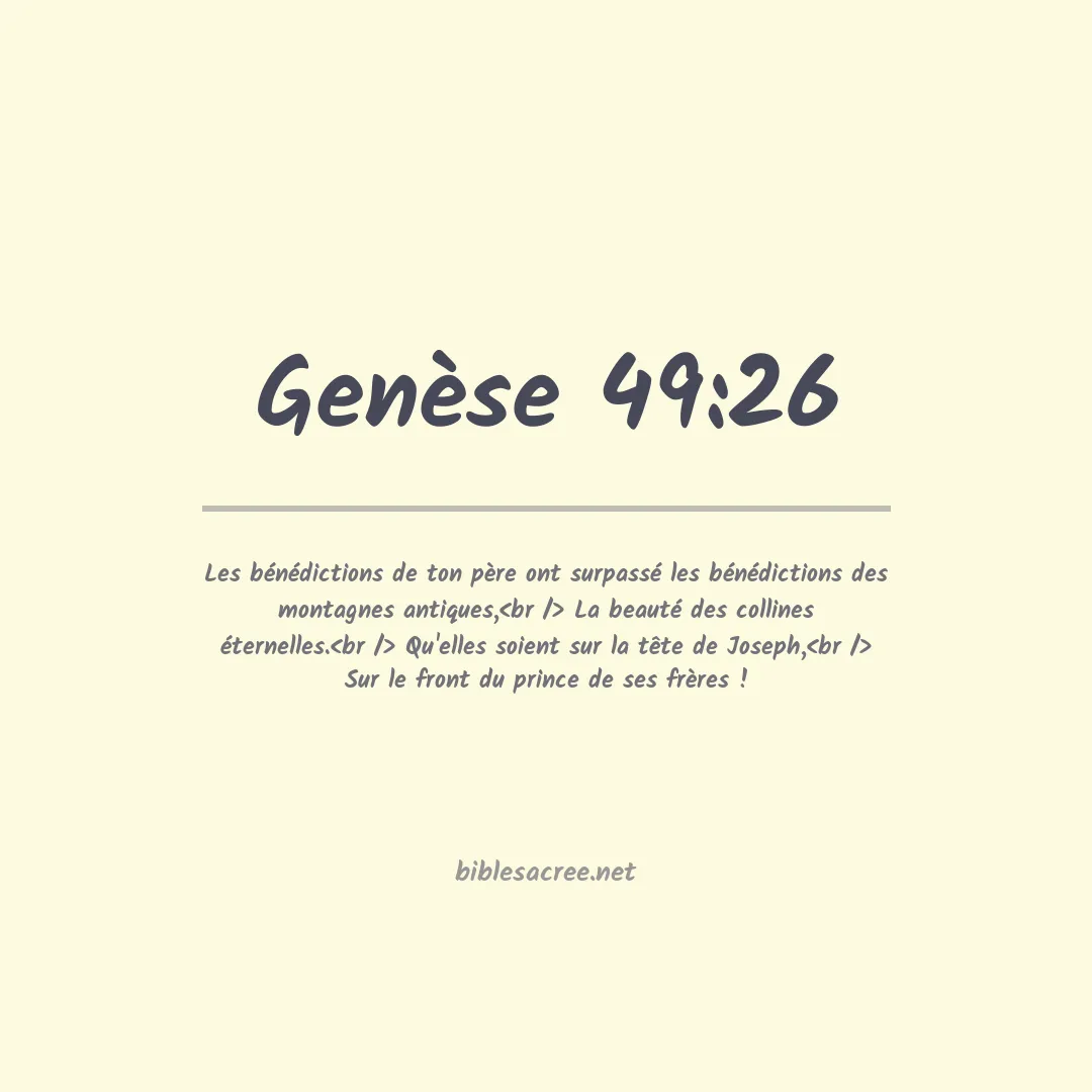 Genèse - 49:26