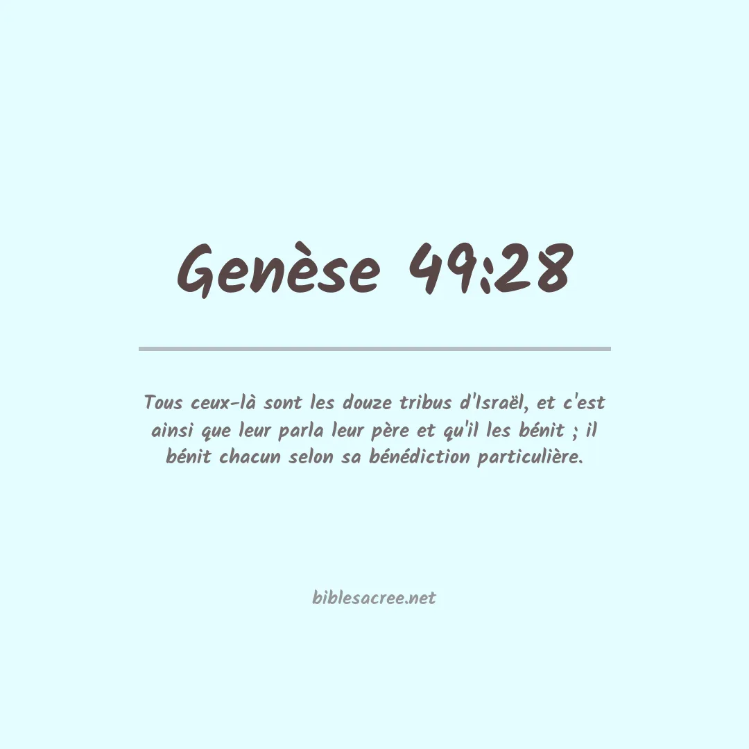 Genèse - 49:28