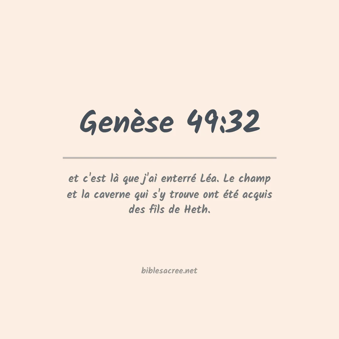 Genèse - 49:32