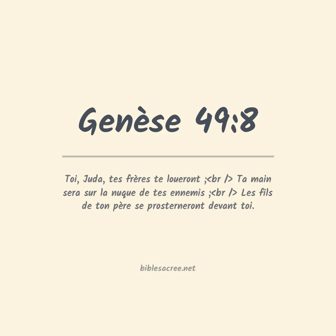 Genèse - 49:8