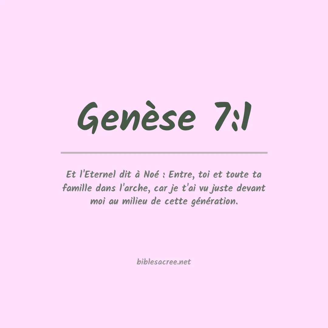 Genèse - 7:1