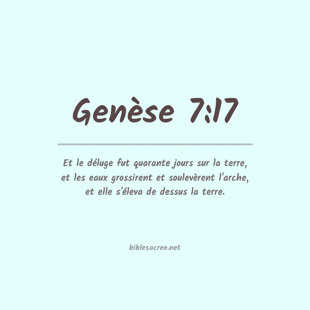 Genèse - 7:17